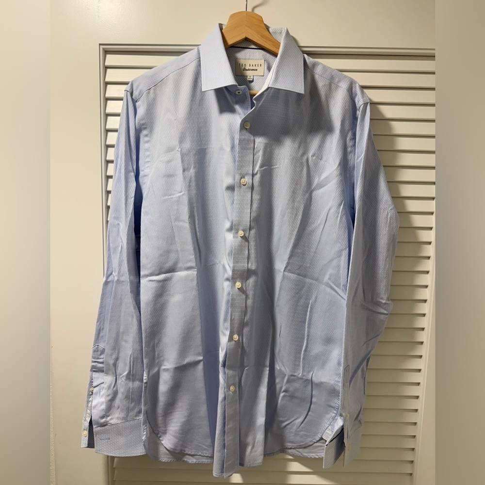 Ted Baker Endurance Sky Blue Dress Shirt